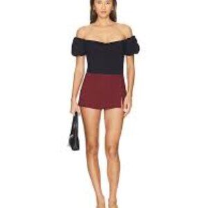 FREE PEOPLE BLACK BELLA WOMEN BODYSUIT NO SIZE TAG BRAND NEW